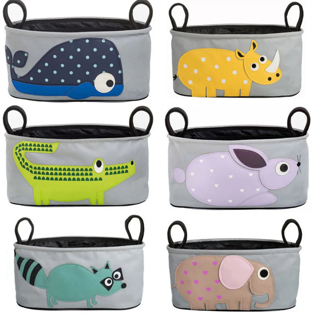 Baby Stroller Bags Cute Carriage Pram Cart Animal Storage Mummy Nappy Bag Water Bottle Diaper Bag Baby Strollers Accessories