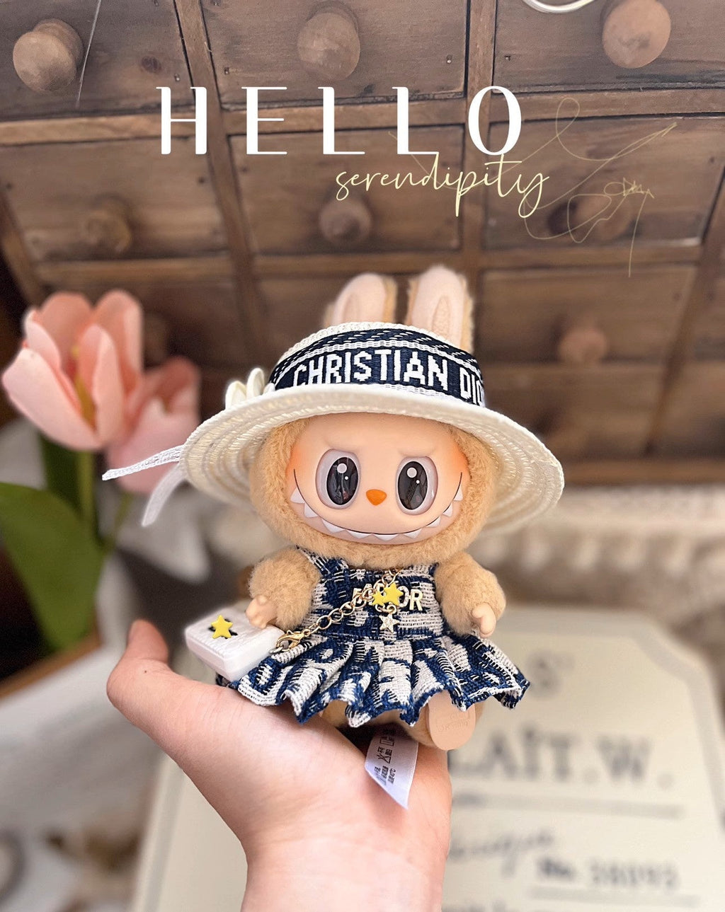 Clothing Accessories Compatible with Labubu Dolls Mario Mushroom Princess Cute