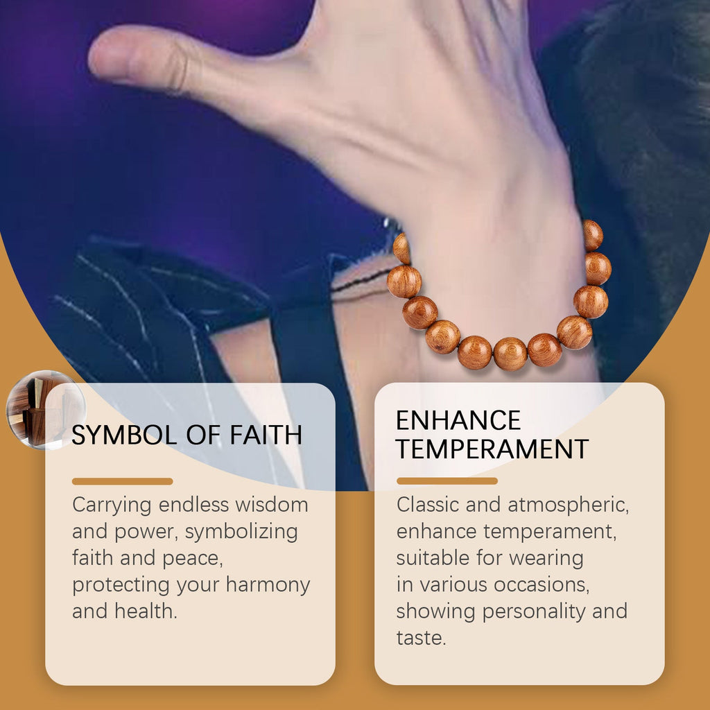 Rosewood Buddha Bead Bracelet Daily Simple Fashion Design Bracelet Personality All-In-One Beaded Bracelet