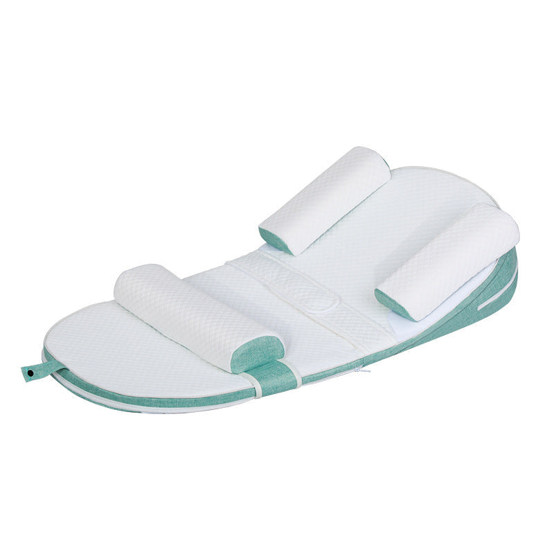 Baby anti spitting slope pad anti milk choking slope pillow newborn lying and feeding artifact cushion nursing pillow