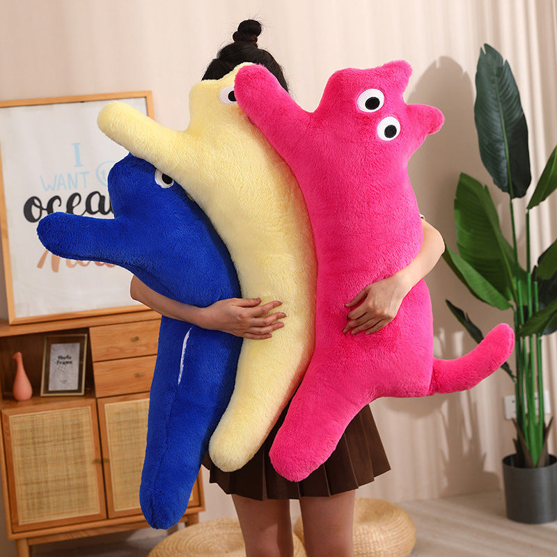 Dopamine Long Bar Cat Pillow Cat Plush Toy Living Room Cushion