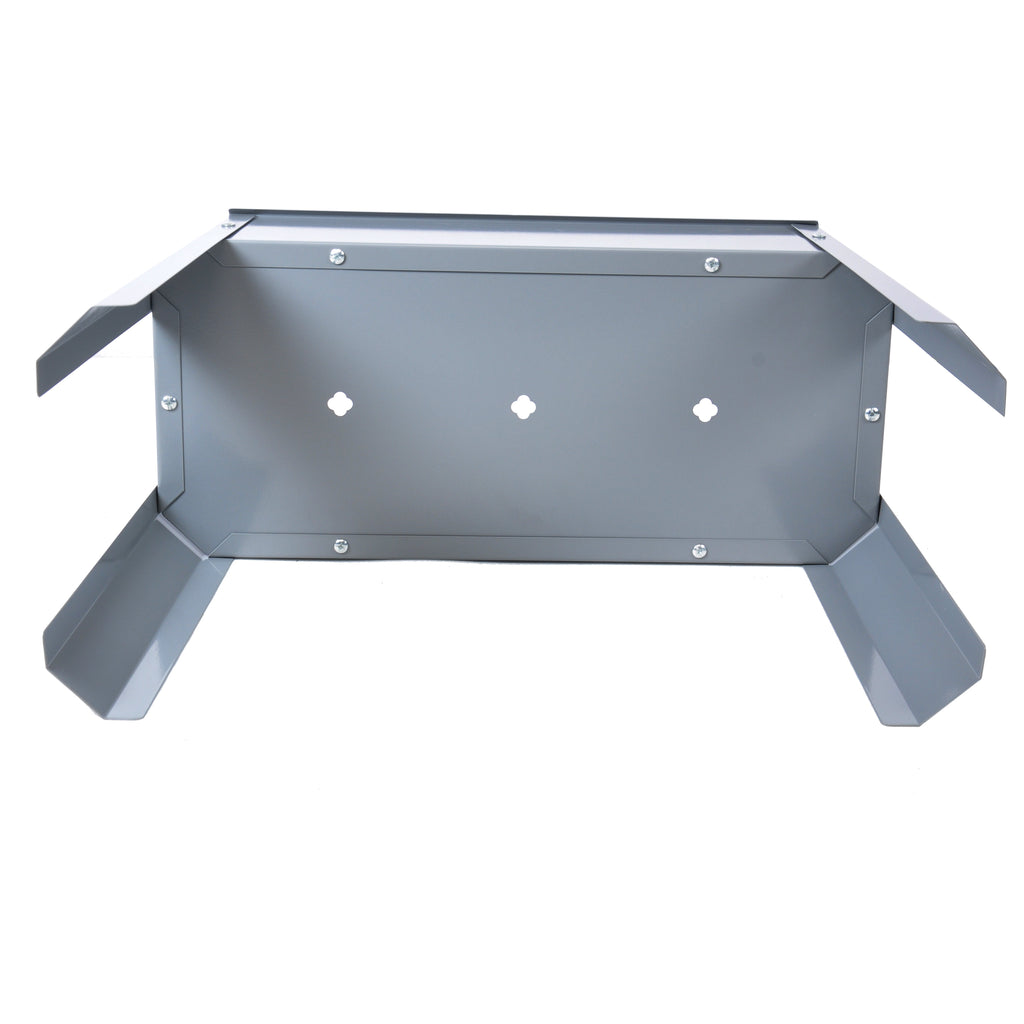 Elevated garden bed, metal elevated outdoor flowerpot box, suitable for backyard and terrace, large flowerpot Grey + Steel