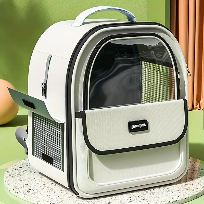 Pet supplies cat bag portable pet bag with side opening backpack for outdoor use
