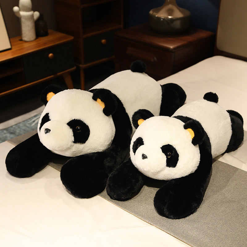 Lying down polar bear plush toy panda doll sleeping pillow doll