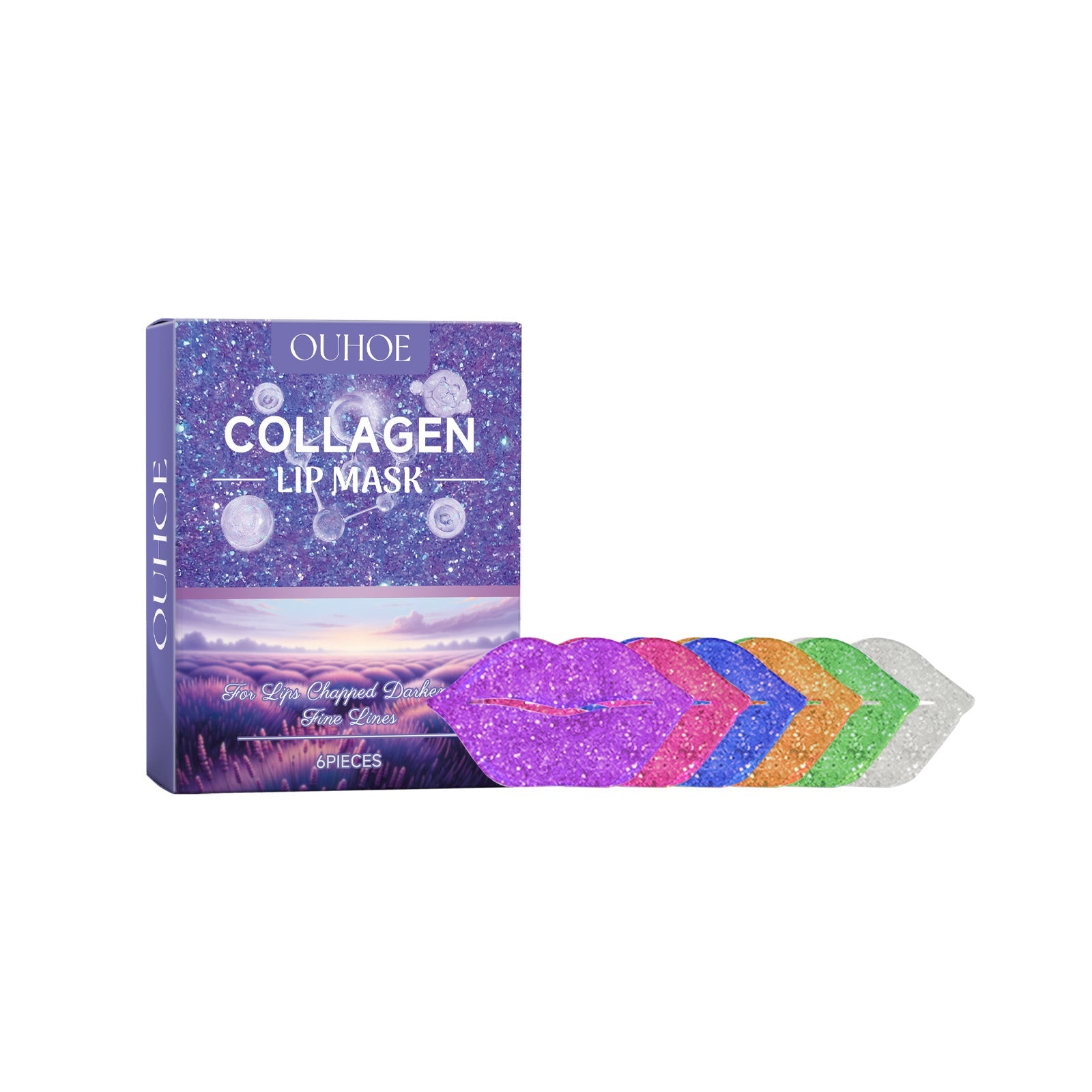 Ouhoe Collagen Lip Mask Repair Lip Lines, Remove Dead Skin, Prevent Dry And Crack, Moisturize And Care Lip Mask