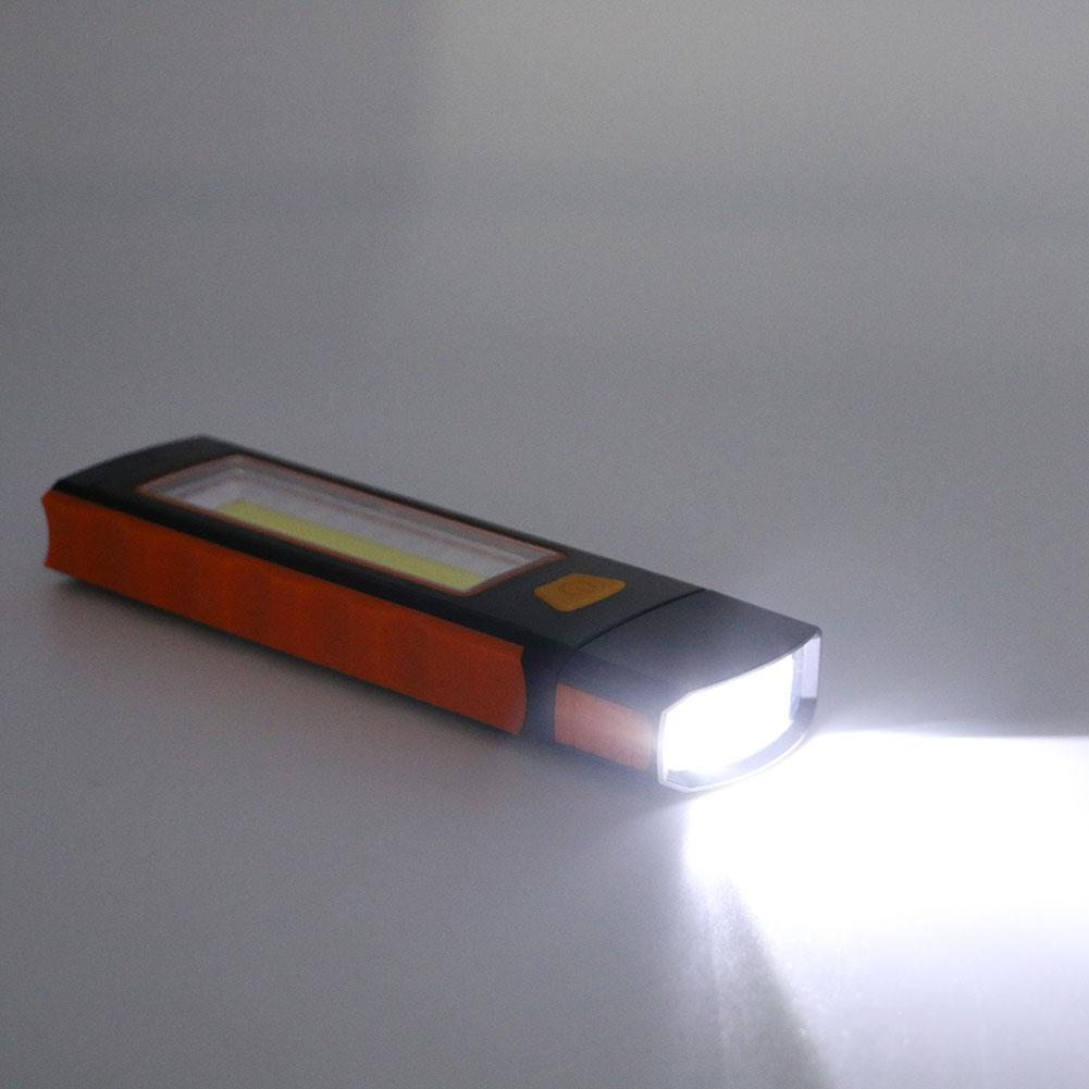 COB LED Work Light Inspection Lamp Flashlight Torch Magnetic Hook Hand Tool Garage Outdoors Camping SportAAA