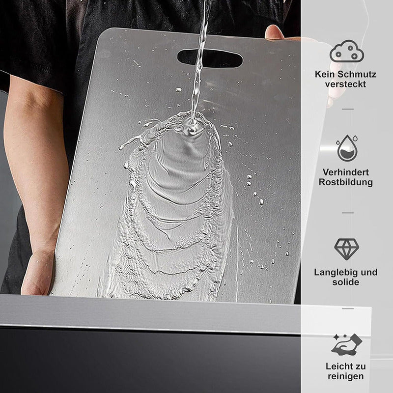 Medical - grade Pure Titanium Double - Sided Kitchen Cutting Board. Easy to clean.