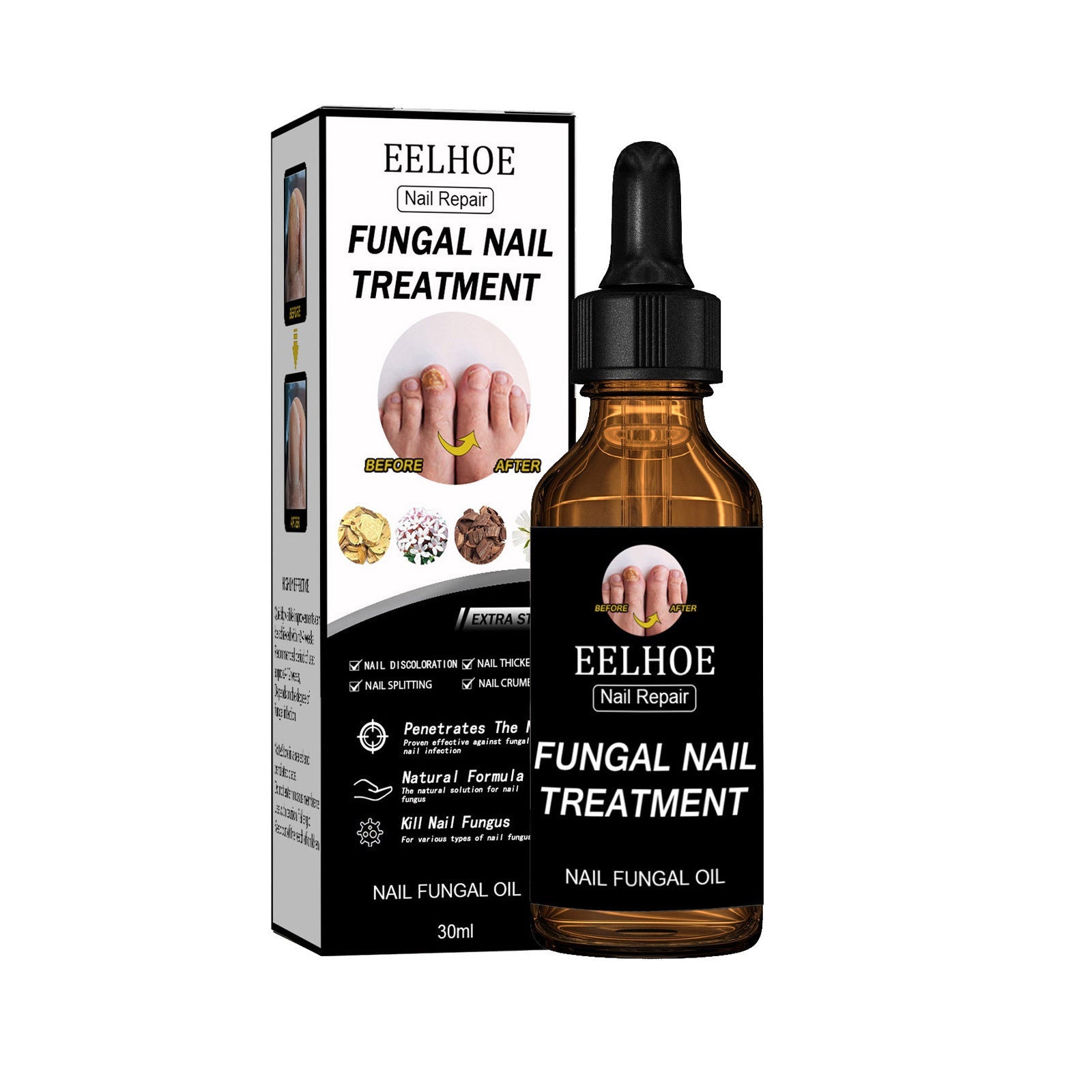 Nail Repair Solution Thickening Brightening Nails Removing Gray Nails Dead Skin Repair Nourishing Nail Care Solution