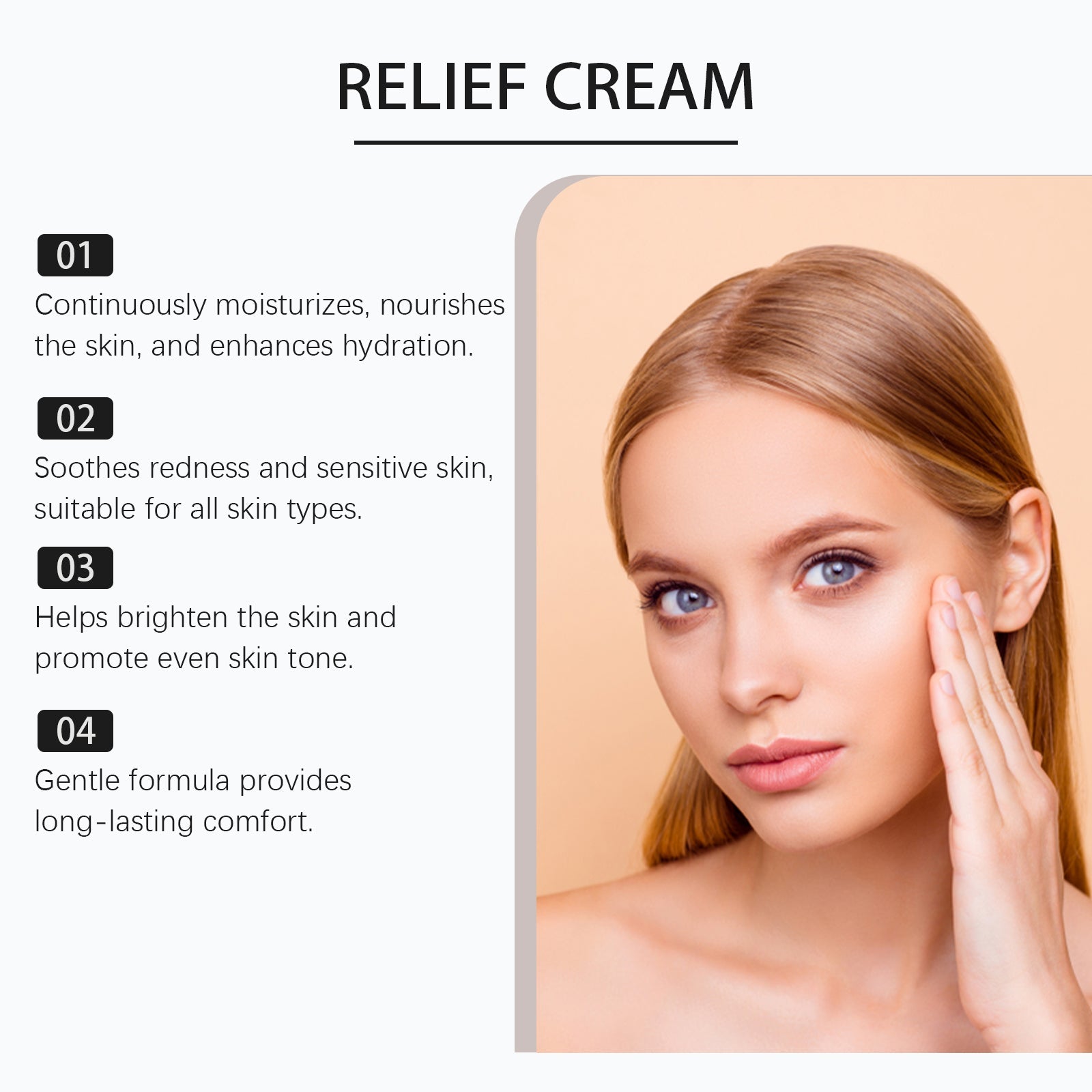 Brightening Moisturizing Cream Gently Moisturizes Facial Skin, Hydrates, Nourishes, Nourishes, Tender And Soft
