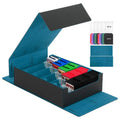 3800+ Capacity Card Storage Box. Includes 20 Dividers, 5 Supporters, Leather Magnetic Closure. Great for YuGiOh & MTG Cards.