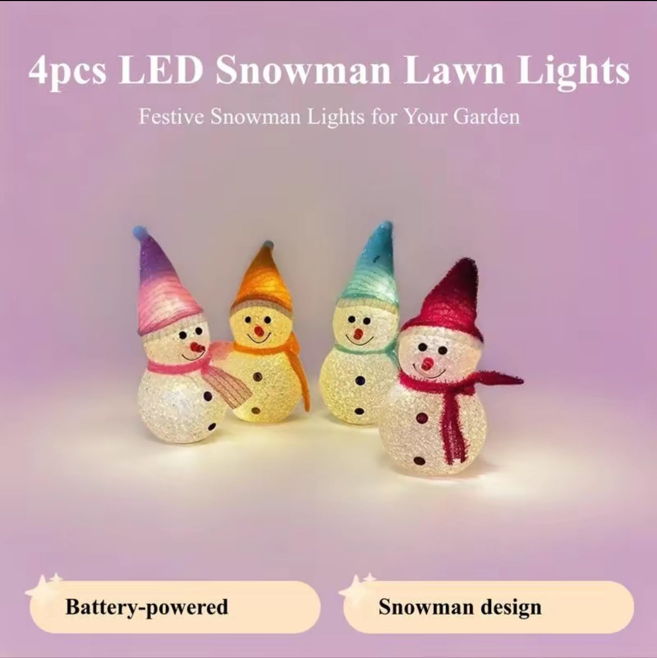 GlowFest Christmas Lawn Lights
