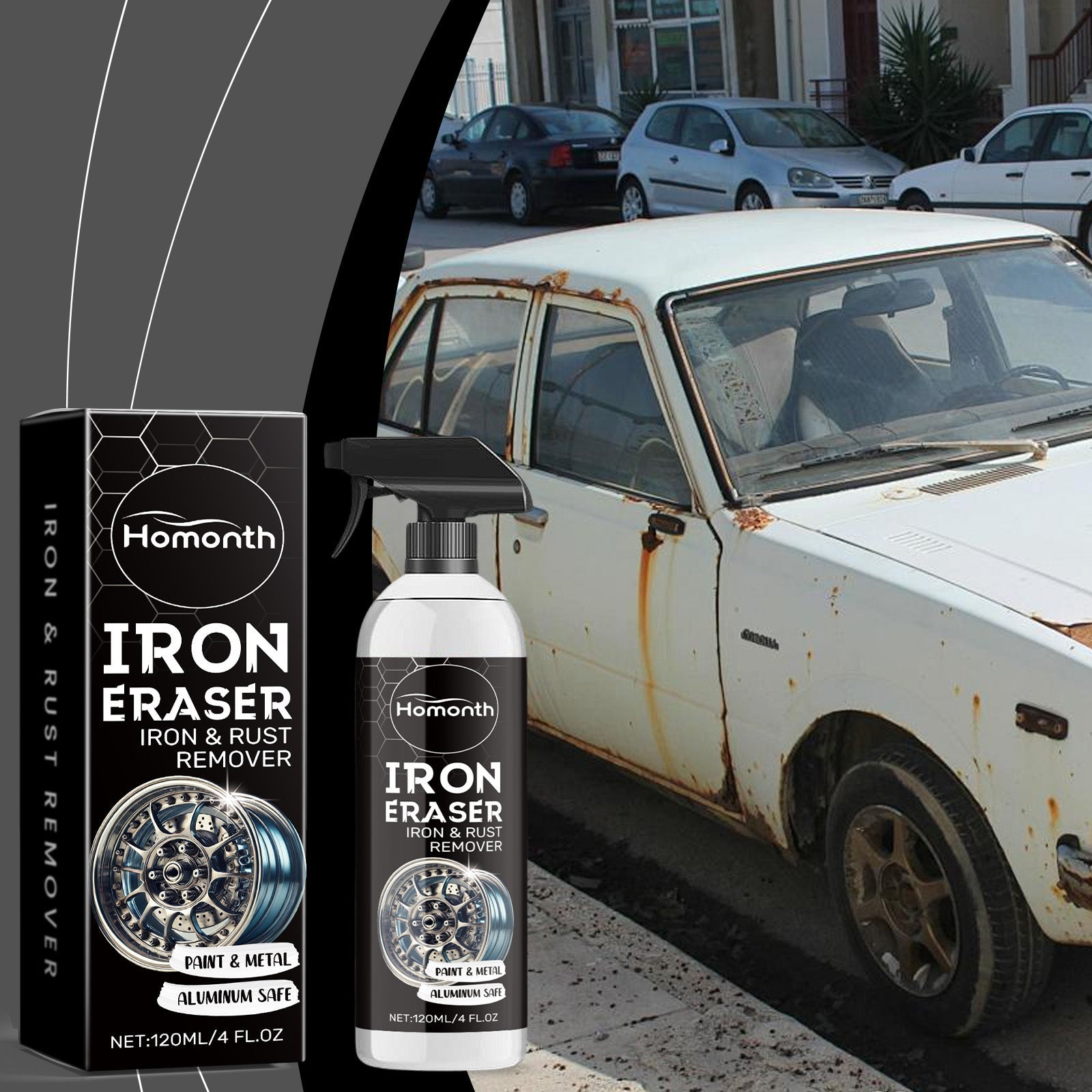 Car Rust Cleaning Agent Car Cleaning Decontamination And Scaling Rebrand Car Tire Rust Cleaning Agent