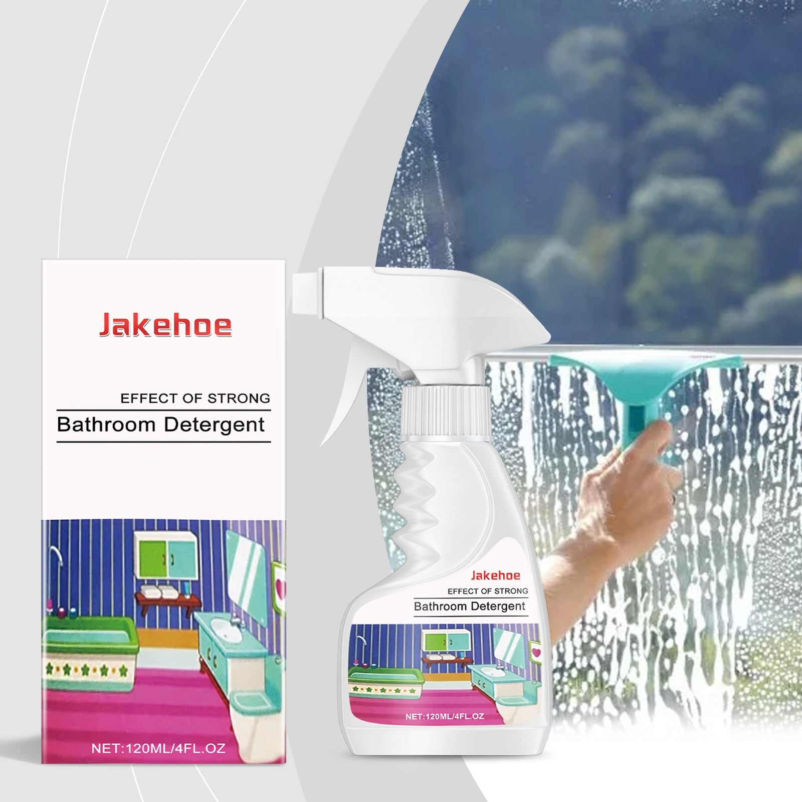 Glass Tile Cleaner Bathroom Glass Door Bathtub Tile Crystal Clear Stain Cleaner