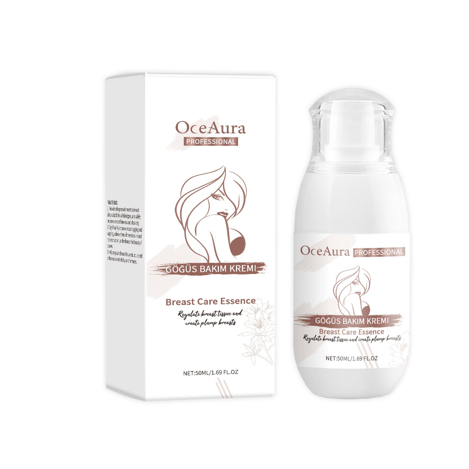 Breast Care Serum Hydrating Moisturizing Gentle Moisturizing Skin Care Breast Massage Treatment Essence