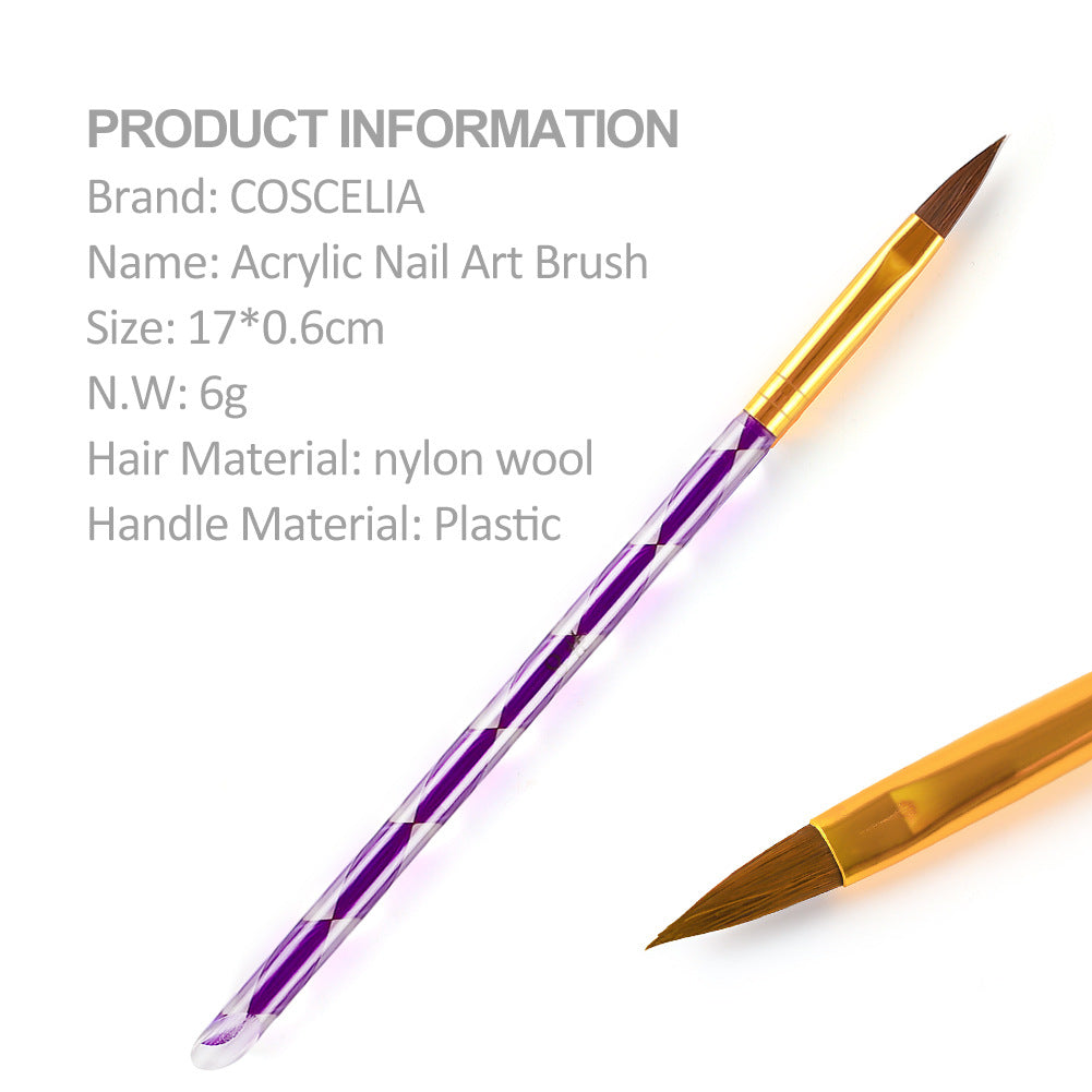 COSCELIA Crystal Powder 30ml Crystal Liquid Set Carved Extended Nail Art Beginner Crystal Nail Set