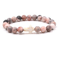Fashion bead jewelry cross bracelet