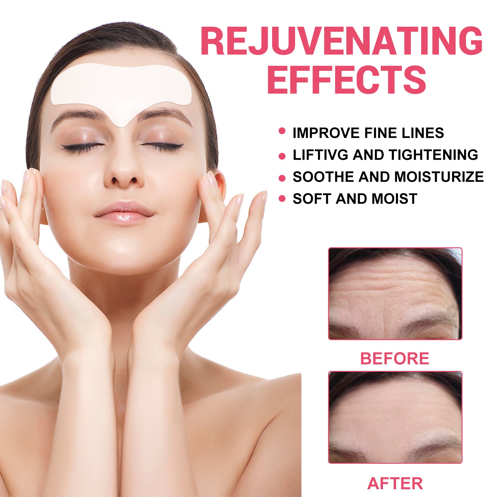 Forehead Interocular Wrinkles Patch Smooths And Tights Forehead Wrinkles Light Fine Lines Swordeight Forehead Lines