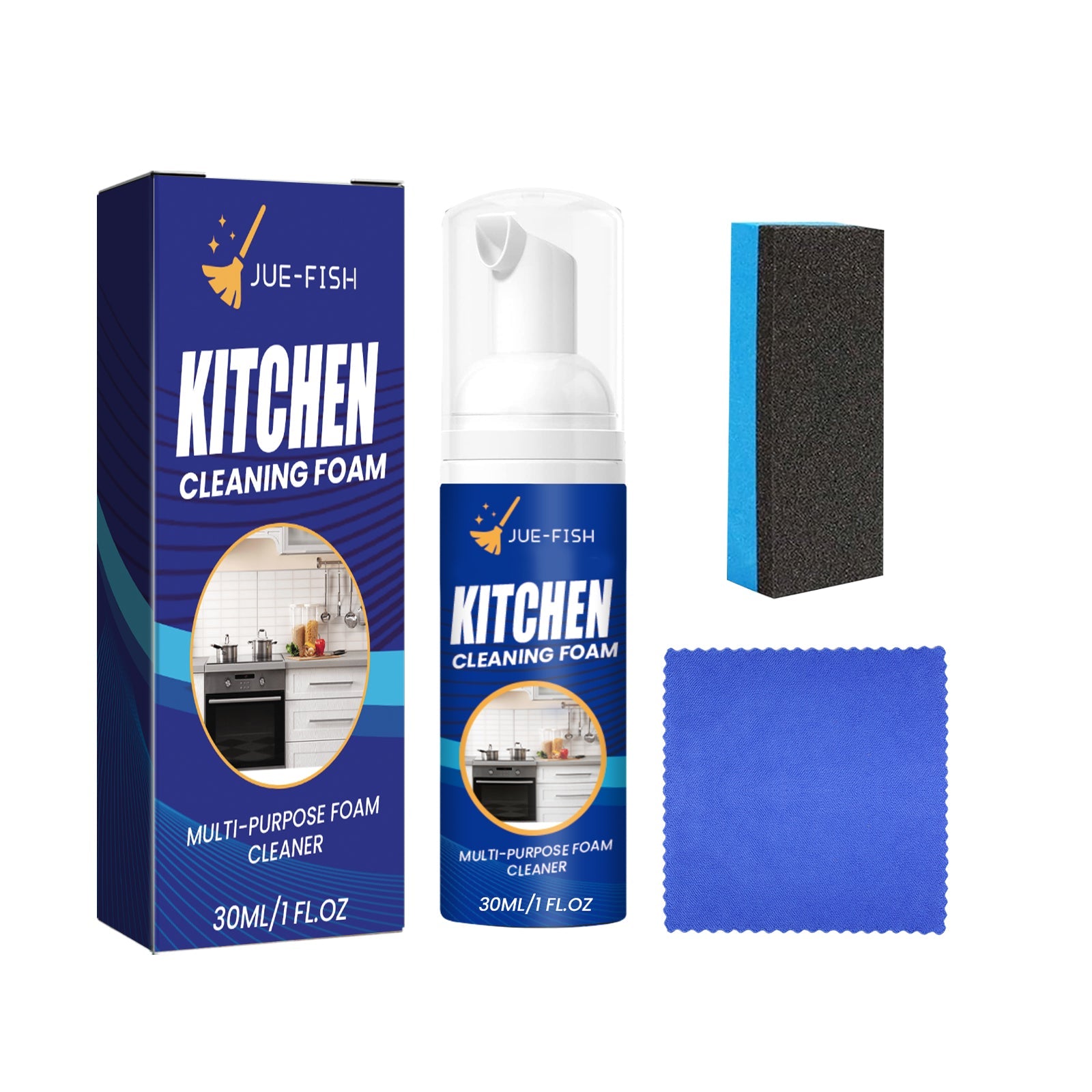 Kitchen Foam Cleaner, Stove Hood Oil Cleaning Clean Heavy Oil Foam Cleaner