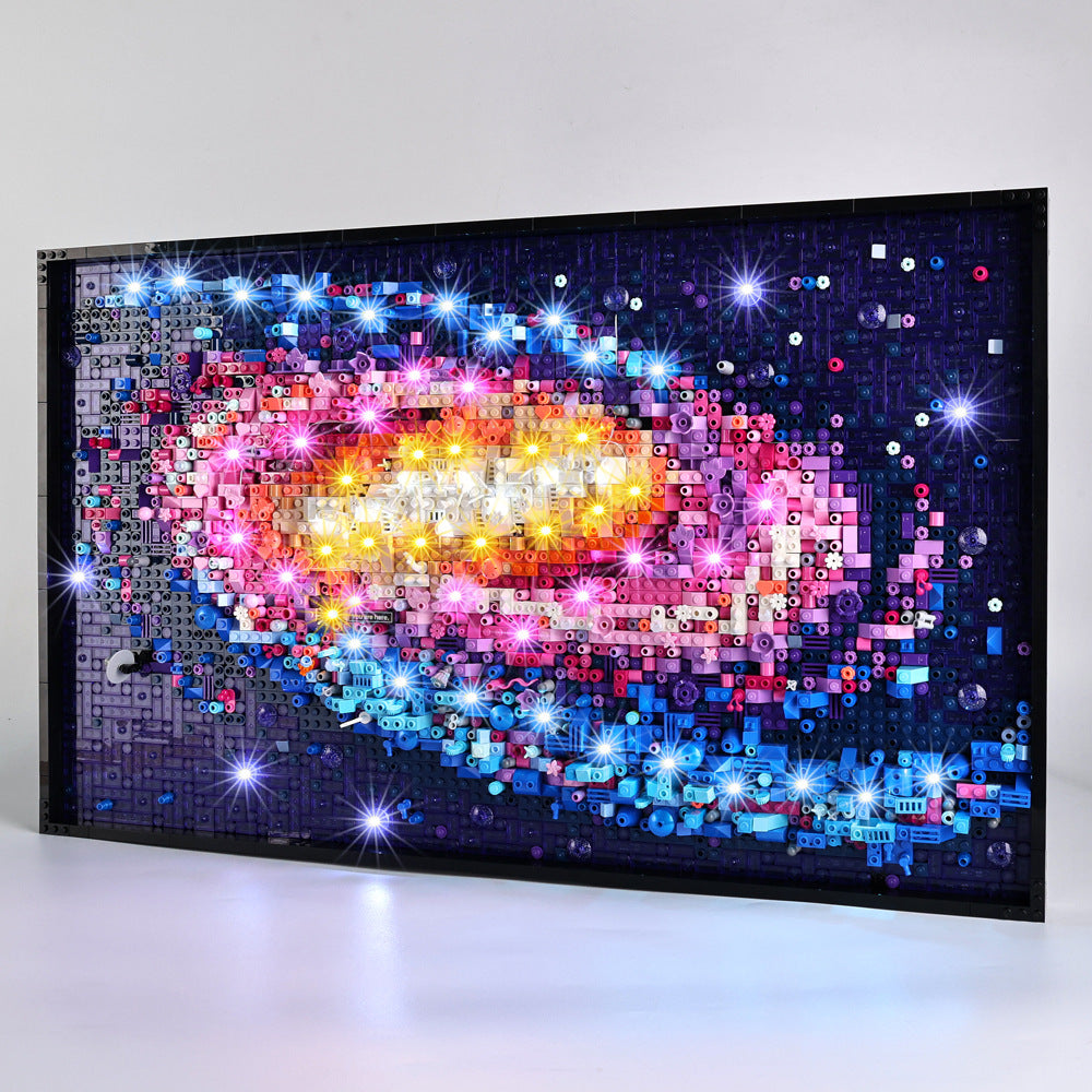 Suitable for LEGO Art series 31212 Galaxy LED building block toys remote control lighting fixtures and light groups