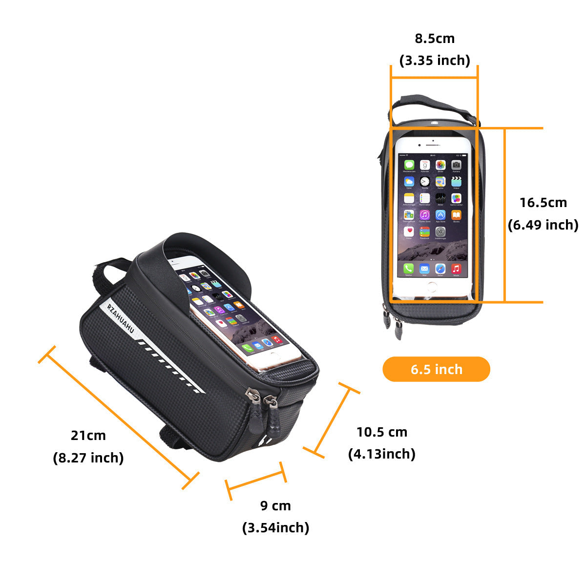 Bicycle Bag Front Beam Bag Upper Tube Bag Mountain Bike Bag Large Capacity Mobile Phone Bag Bicycle Riding Equipment