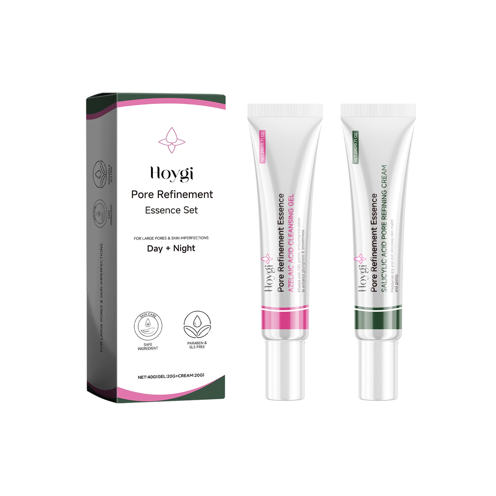 Pore Refinement Essence Set, Deeply Clean The Skin And Fine Pore Skin Cream