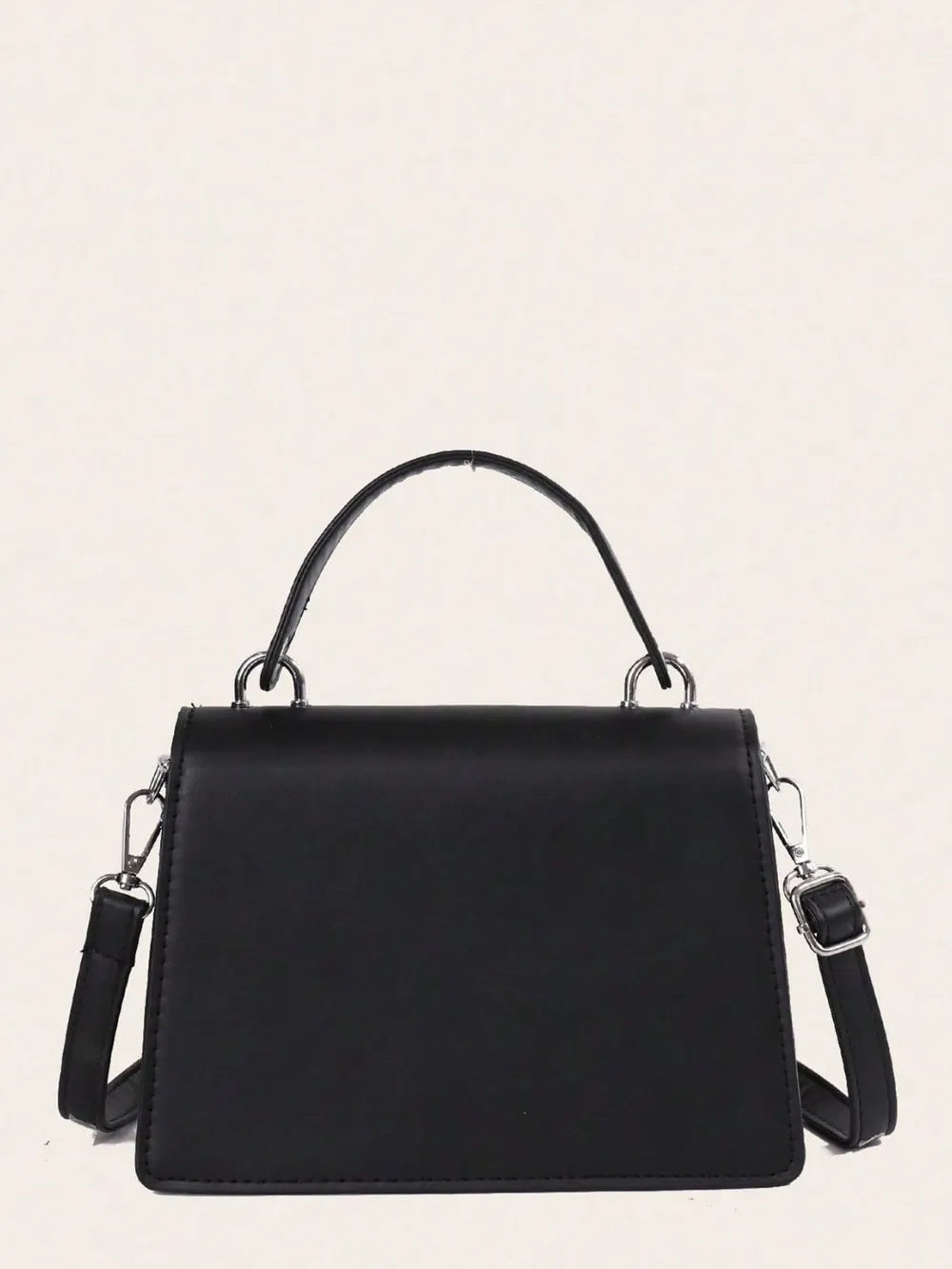 Chain PU Leather Detachable Shoulder Strap Handbag