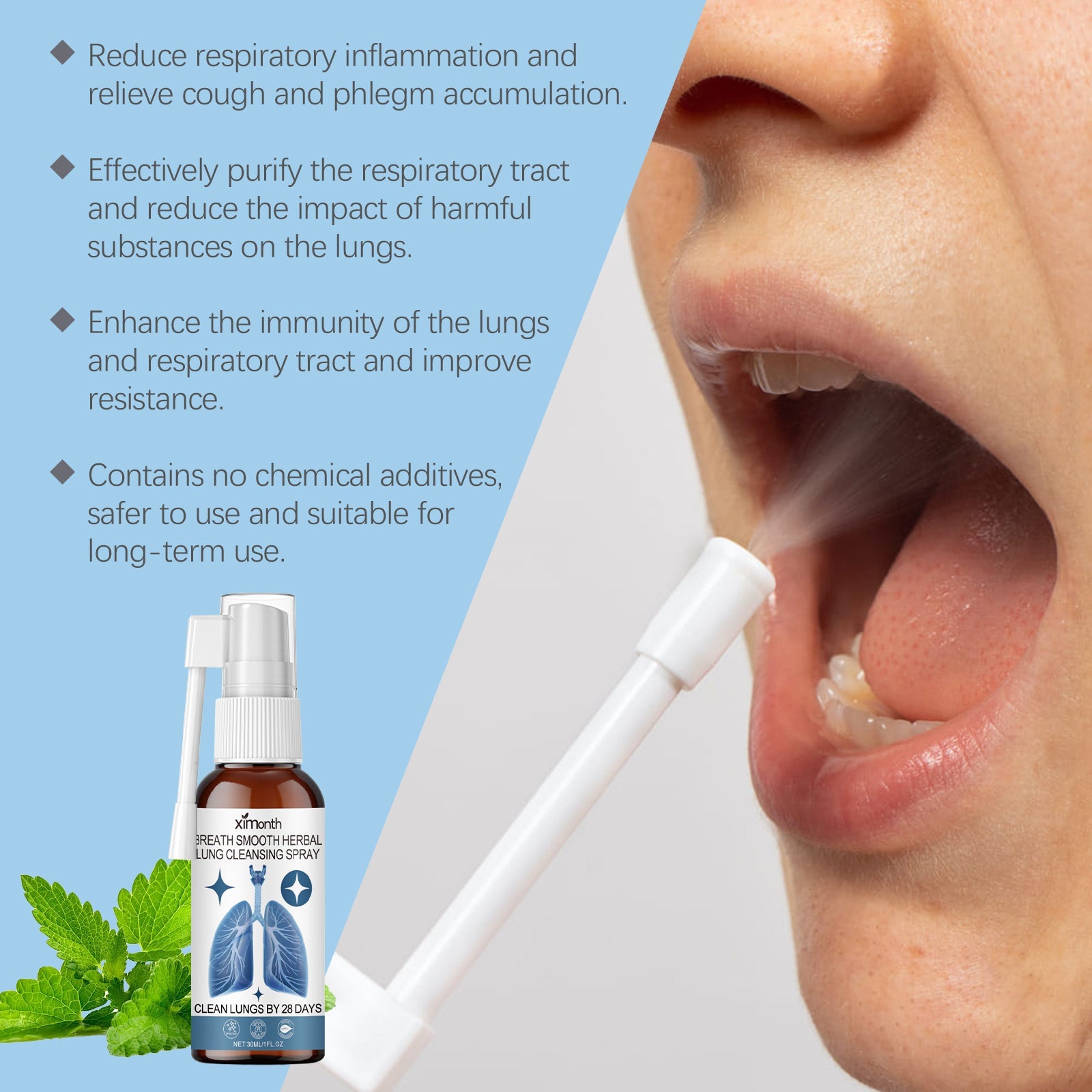 Body Care Spray Pamper Your Body, Cleanse And Clear Your Nose