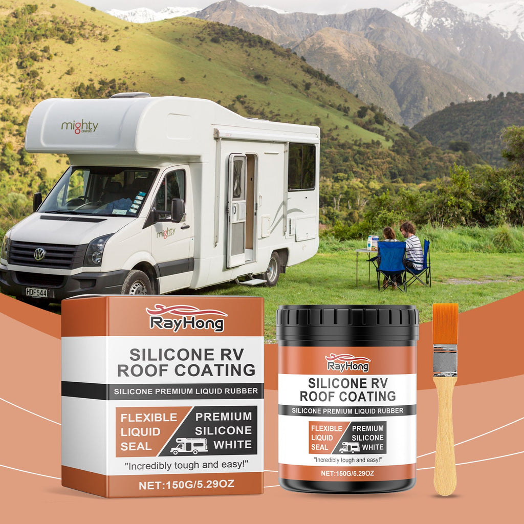 Silicone Rv Roof Paint, Rv Roof Repair Wood Paint Leak Sealant