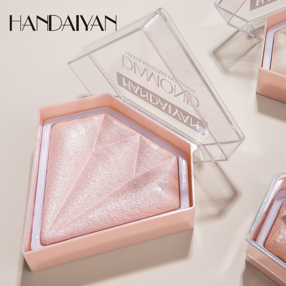 Diamond Highlighter Powder Brighten Skin Tone Repair Glitter Powder Nose Shadow Modification Stereo Brightening
