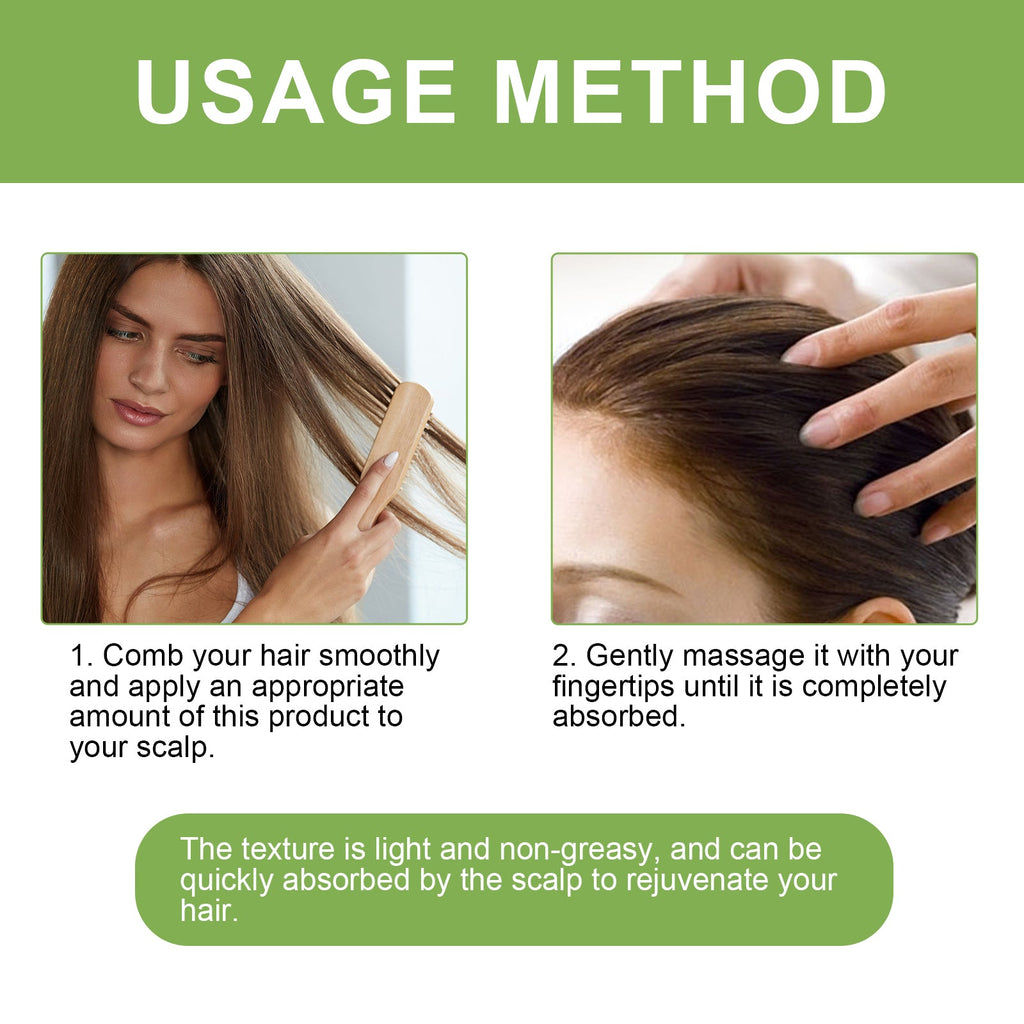 Hair Dense Essential Oil Repair Hair Damage, Strong Hair Thick, Smooth, Moisturizing And Nourishing Anti-Thinning Hair Oil
