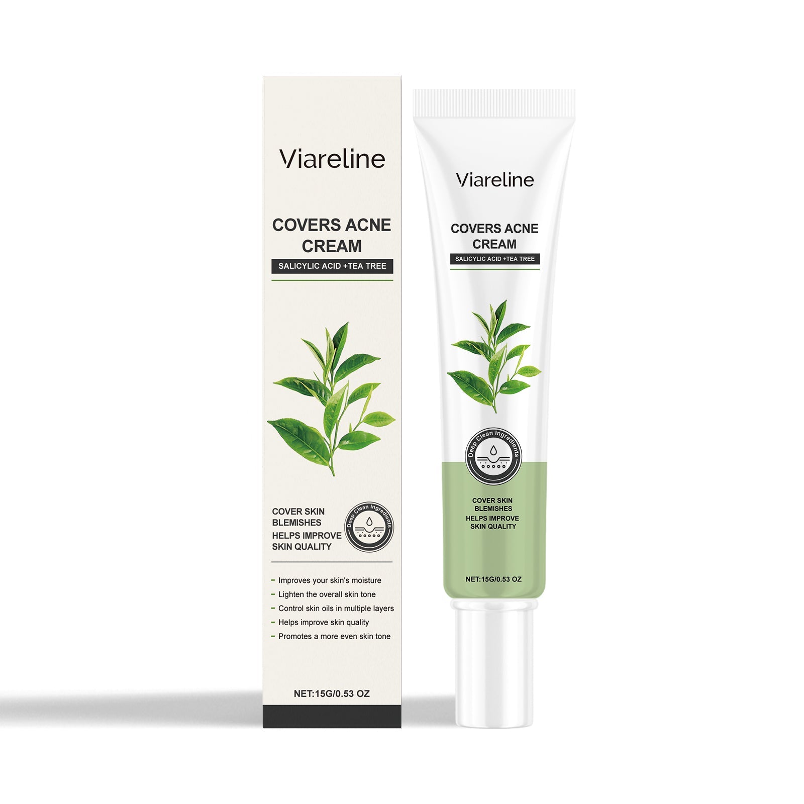 Green Tea Moisturizing Face Cream Gloss Oil Control Clean Balance Skin Moisturizing Moisturizing Skincare Set