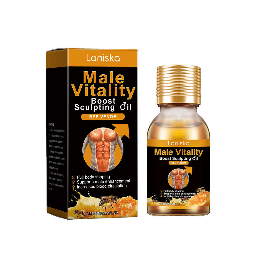 Men's Chest Care Oil Tightens Skin Body Care Improves Chest Contours Massage Essential Oil