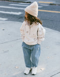 Floral Kids Half-Zip