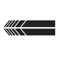 2pcs Car Styling Auto SUV Vinyl Graphic Car Sticker Rearview Mirror Side Decal Stripe DIY Car Body Decals 15.3*2cm