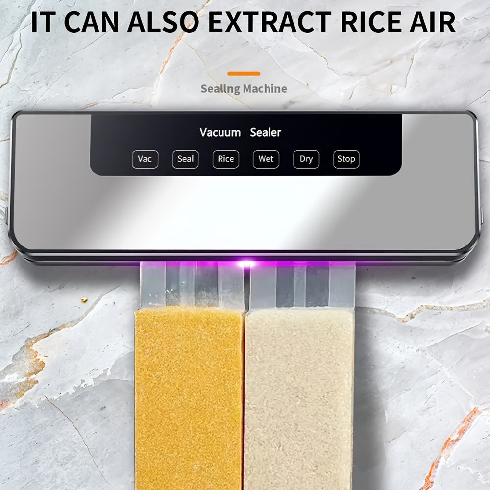 65Kpa Vacuum Sealer Machine Food Saver Wet Dry Automatic w/50 Bags Commercial