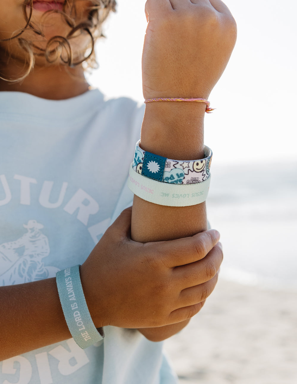 Pastel Kids Reversible Wristband Pack