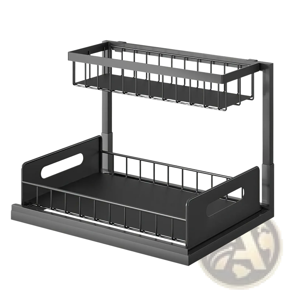 Under Sink Organizer 2 Tier Pull out Storage Shelf