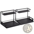 Under Sink Organizer 2 Tier Wire Pull out Baskets